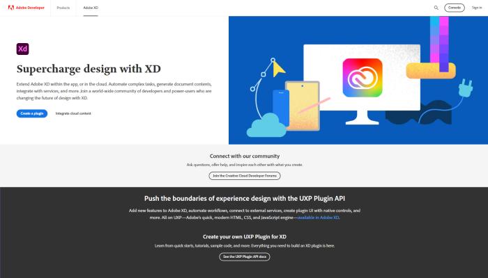 Adobe XD Website